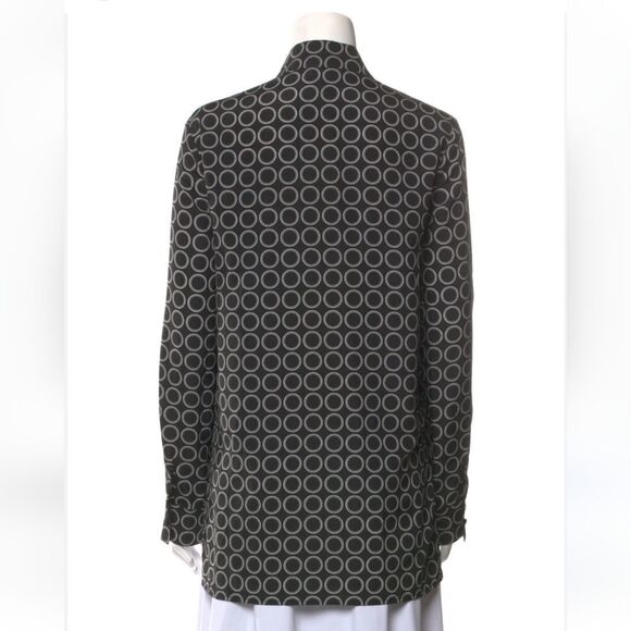 Neiman Marcus Printed V-neck Tunic sz 2 - Picture 2 of 12